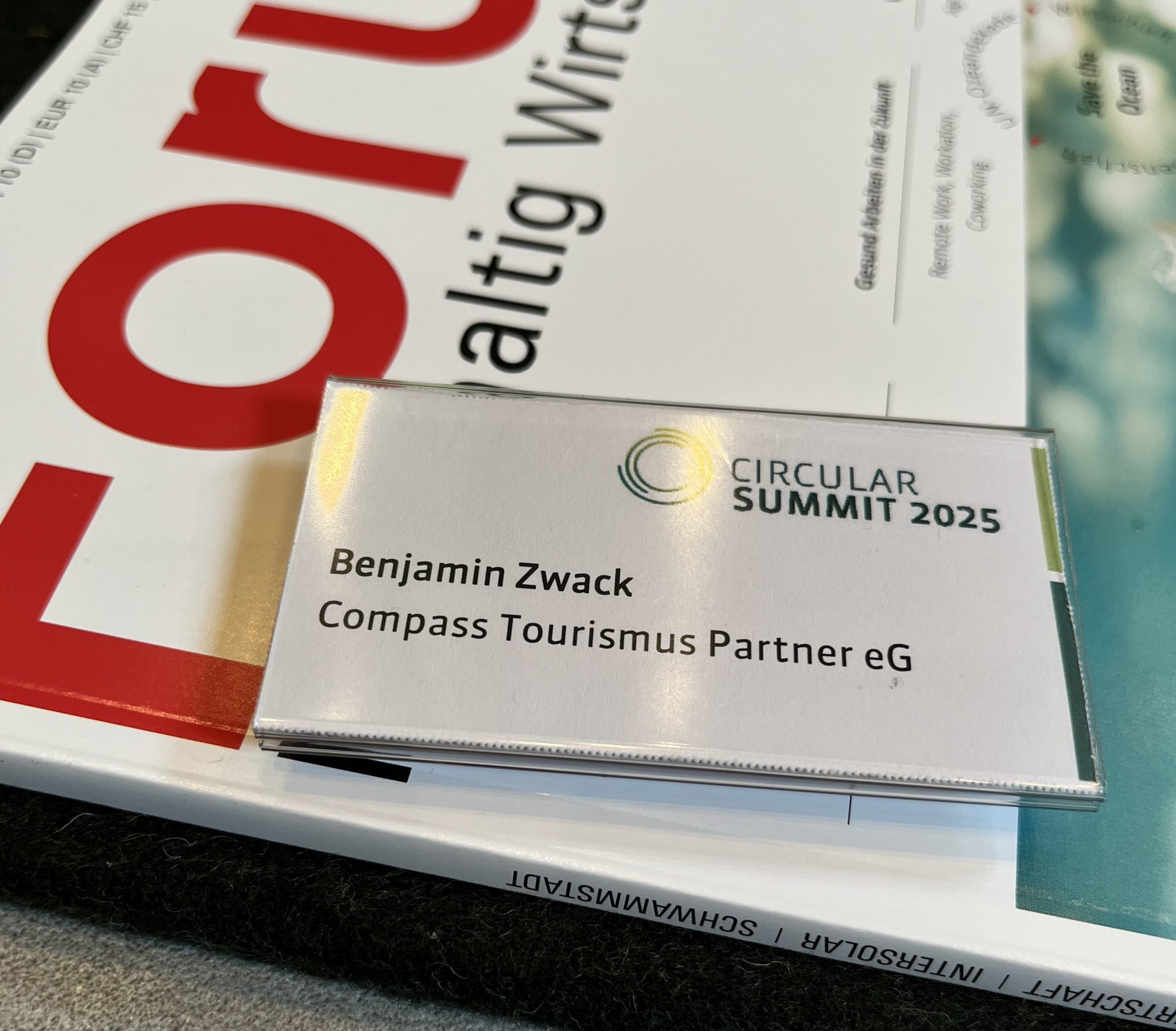 Benjamin Zwack beim Circular Summit 2025 in Haar: Kreislaufwirtschaft im Dialog